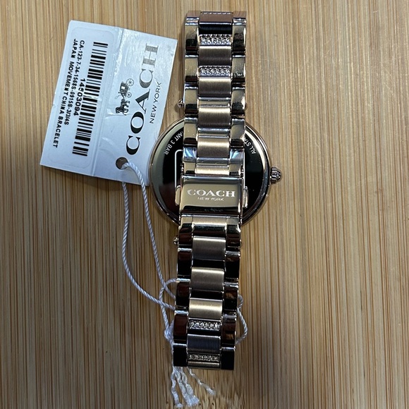 COACH PARK WATCH WITH 34mm OFF WHITE FACE & RoseGold Bracelet - Picture 4 of 8